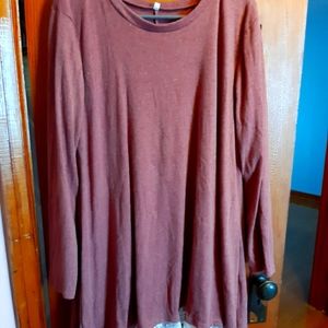 Long Sleeve Burgendy Tshirt